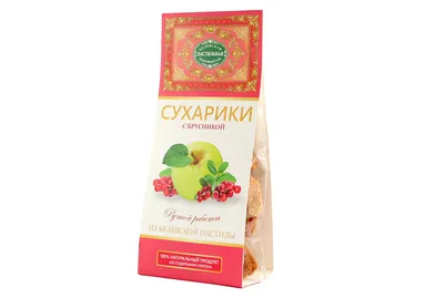 Сухарики с брусникой